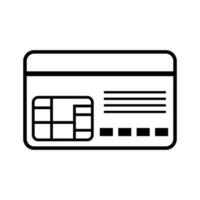 IC chip and credit card icon. Method of payment. Vector. vector