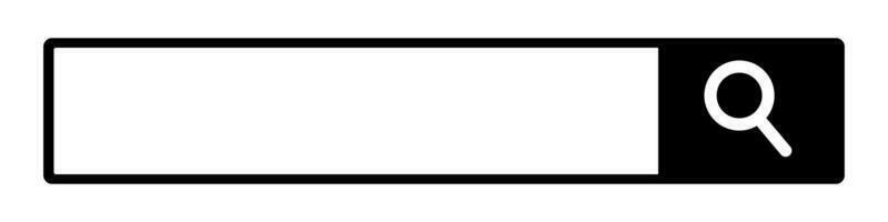 Black search box with copy space. Web search box. Vector. vector