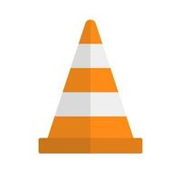 Traffic cone and road cone. Traffic safety. Vector. vector
