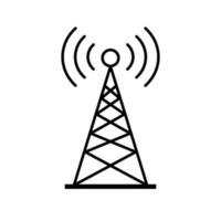 sencillo radio torre icono. comunicación torre. vector. vector