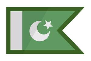 moderno pakistaní bandera. islam. vector. vector