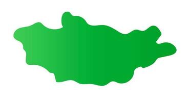 Mongolia map icon with green gradient. Vector. vector