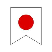 Design icon of Japanese flag. vector. vector