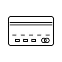 Simple credit card icon. Debit card. Vector. vector