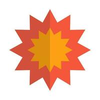 Explosion effect. Flame of the bombing. Vector. vector