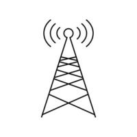 Radio tower symbol. Cell phone carrier icon. Vector. vector