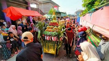 very lively festival in the streets photo