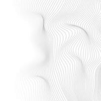 Grey dotted lines refracted waves abstract vector background