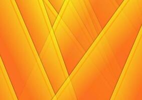 Bright orange smooth stripes abstract background vector