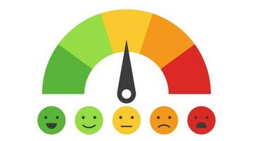 Rating scale horizontal gauge measurement assessment level. vector