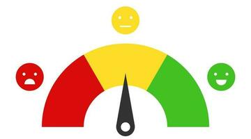 Rating scale horizontal gauge measurement assessment level. vector