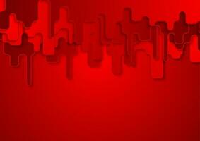 Bright red geometric abstract background vector