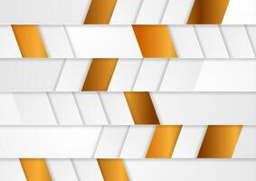 Grey and golden geometric tech background vector