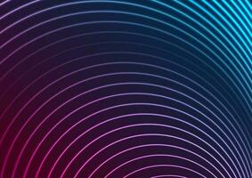 Blue ultraviolet neon glowing circles hi-tech abstract background vector