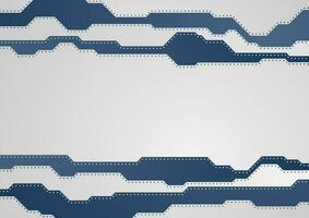 Abstract blue tech vector background