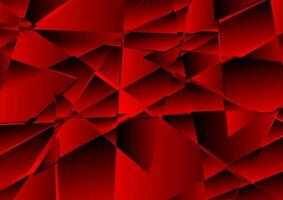 Dark red abstract low poly geometric background vector