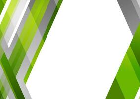 Abstract grey and green tech geometric background vector