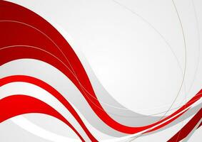 Abstract bright corporate waves background vector