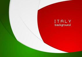 Corporate wavy bright abstract background. Italian colors vector