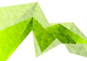 Green abstract concept tech polygon background vector