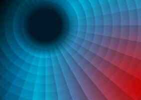 Red and blue technology swirl circle background vector