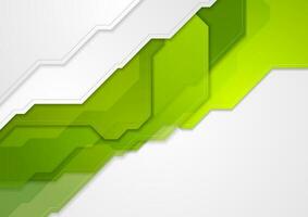 Abstract green tech corporate background vector