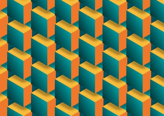Abstract technology background with colorful 3d geometric shapes