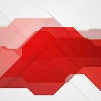 Bright red abstract tech background vector