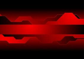 Dark red tech geometric abstract vector background