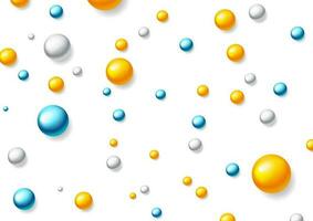 Abstract modern background with colorful glossy beads vector