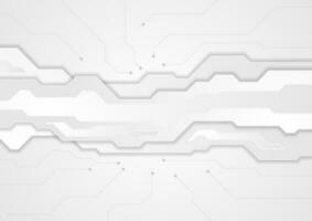 Tech grey futuristic abstract background vector