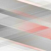 Abstract red grey tech geometric background vector