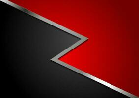 Corporate abstract red and black background vector