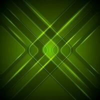 Abstract dark green tech glossy background vector