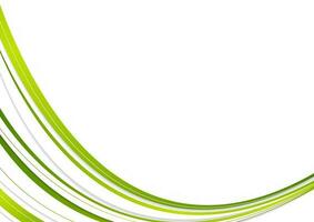 Green and white corporate wavy abstract background vector