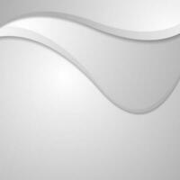 Abstract grey wavy corporate background vector