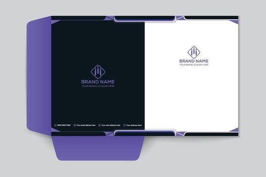 negro forma presentación carpeta diseño vector