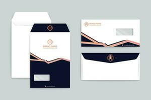 Black shape envelope design vector