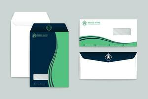 Clean minimal envelope template vector