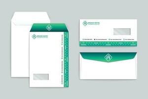 Modern envelope design template vector