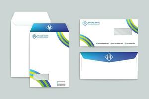 Modern envelope design template vector