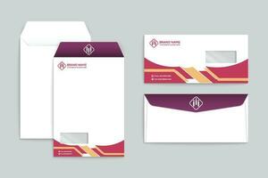 Modern professional envelope design vector