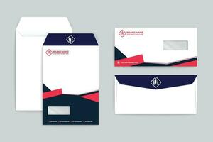 Modern envelope design template vector