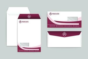 Elegant minimal envelope template vector