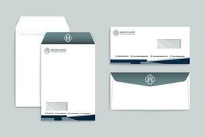 Modern professional envelope design vector