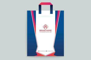 Modern professional shopping bag design vector