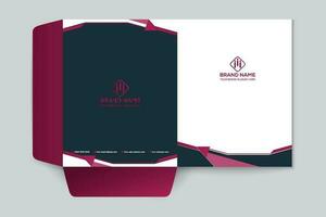 Modern professional presentation folder design vector