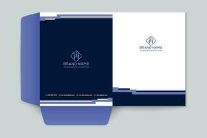 Modern professional presentation folder design vector