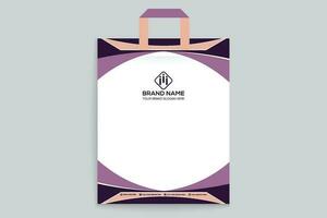 Professional shopping bag mockup design vector