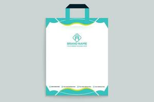 Professional shopping bag mockup design vector